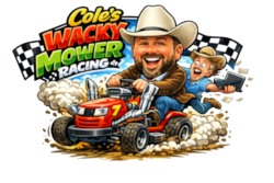 Cole's mower racing