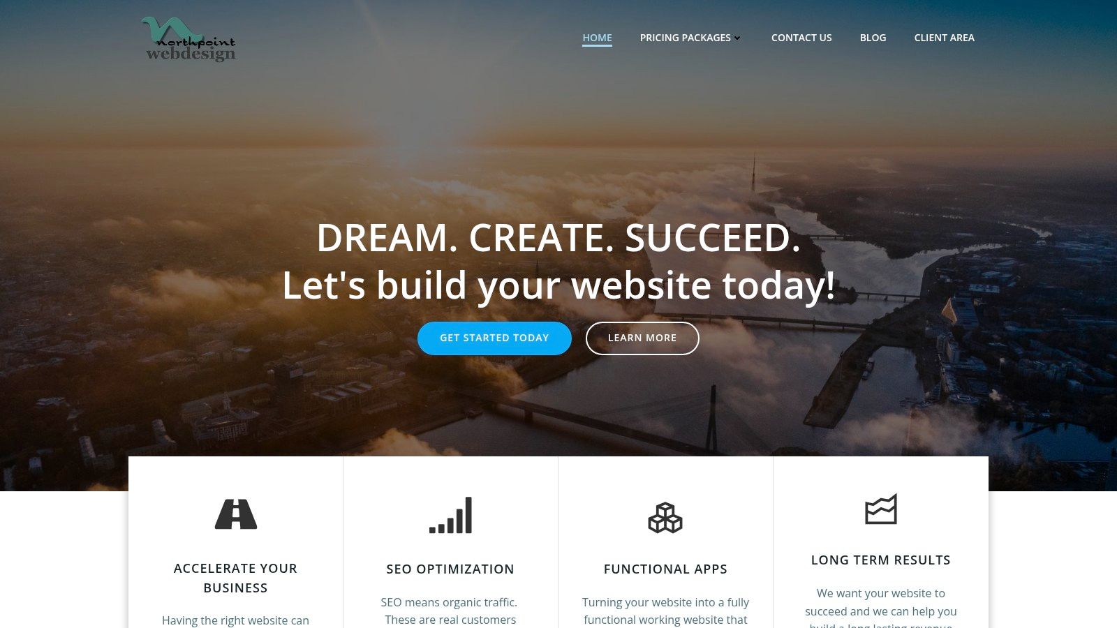 Screenshot from https://northpointweb.com/