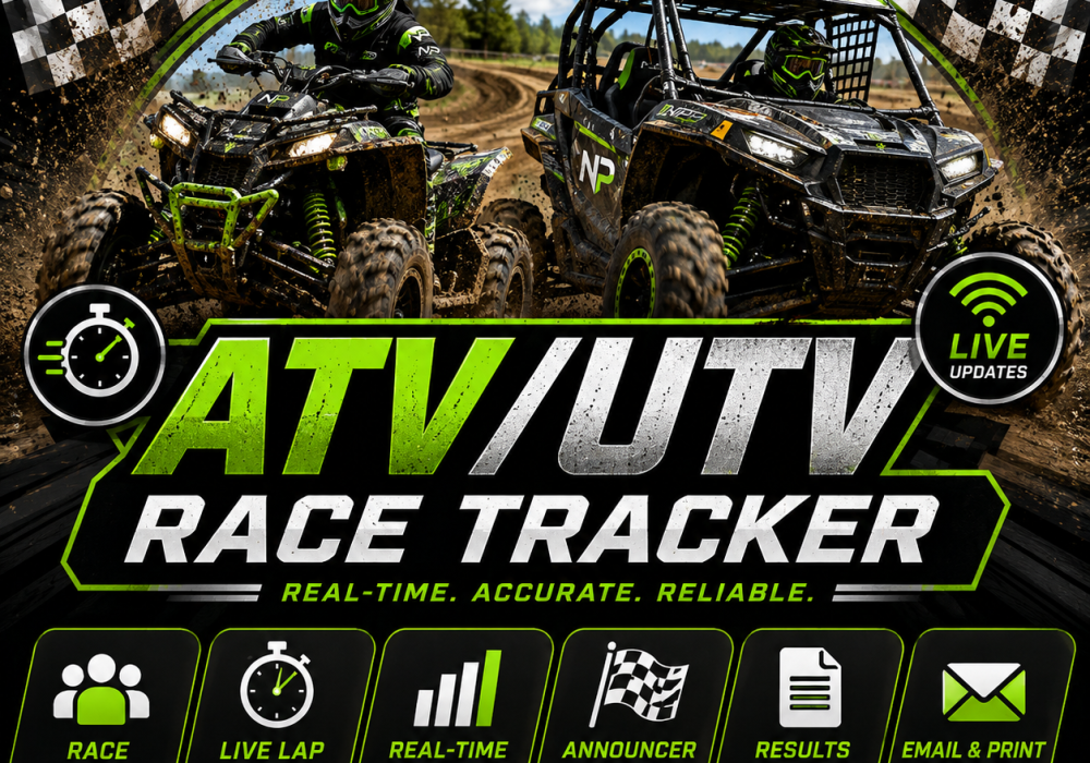 atv utv race tracker lap counter multiuser
