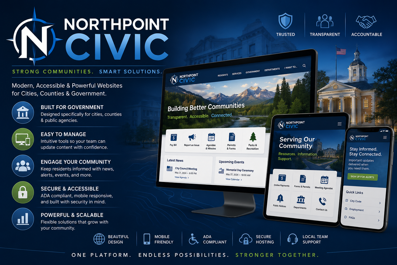 Northpoint Civic – Municipal Website and Local Government Software Northpoint Civic municipal website and WordPress local government software platform.
