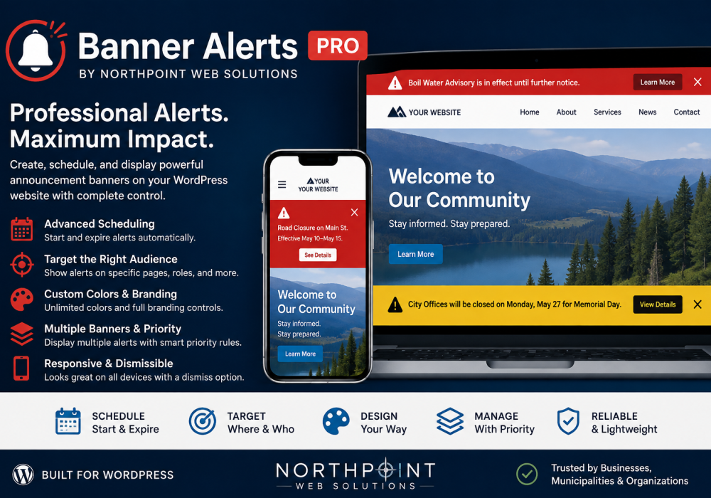 wordpress banner alerts plugin